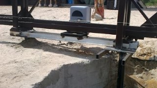 Купить сваи для ворот в Донской. Заказать ворота на сваях под ключ от 21771 руб